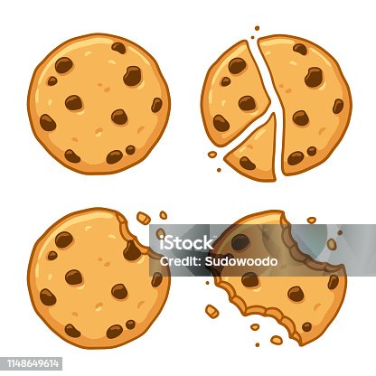 1,406 Chocolate Chip Cookie Illustrations & Clip Art - iStock | Gooey  chocolate chip cookies, Chocolate chips, Chocolate chip cookie isolated