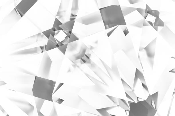 istock Gray or black and white b&w Illustrations of CGI, random geometric, backdrop for graphic design or wallpapers. 3D render. 1148652381