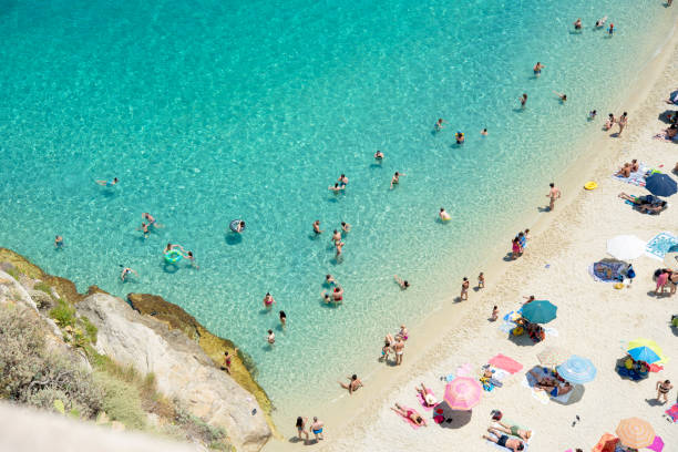 Tropea beach,Calabria,Italy stock photo