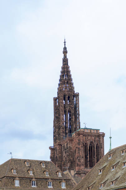 istock Historic Gothic steeple or bell tower 1148666788
