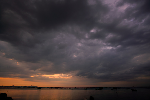 Storm cloud & rainy weather background