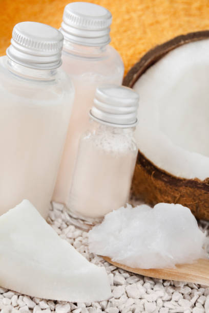 istock Various coconut cosmetic and fruit close up 1148671884
