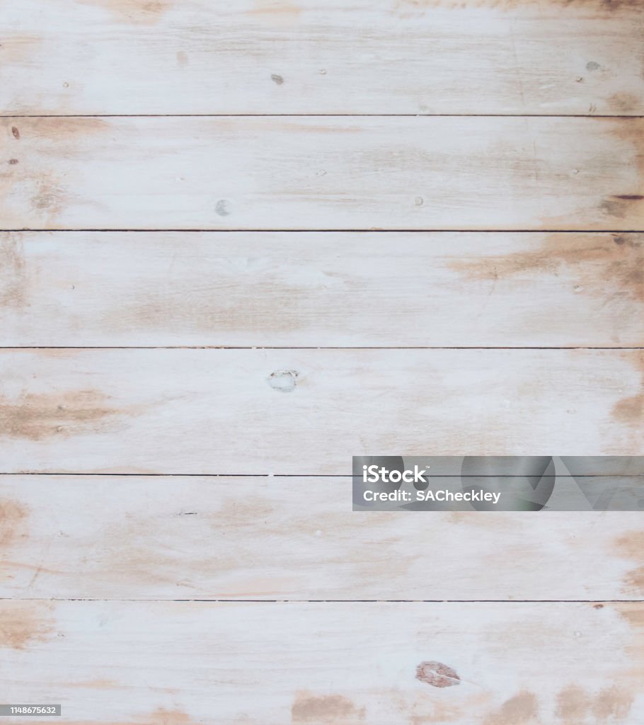Wit Houten Plankenblanco Perfecte Modelachtergrond Stockfoto en meer beelden van Hout - iStock