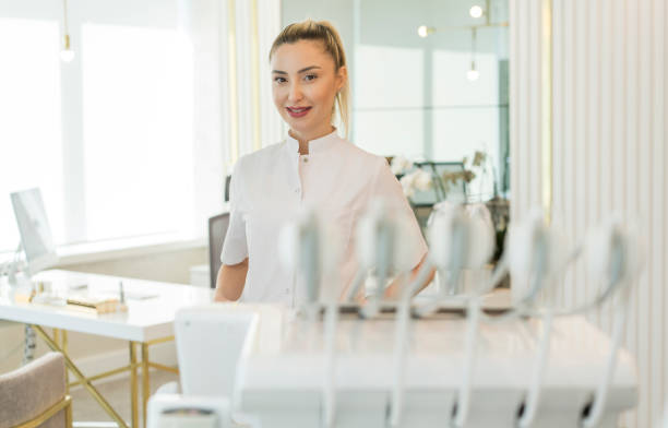 istock Female Dentist At Her Office 1148678077
