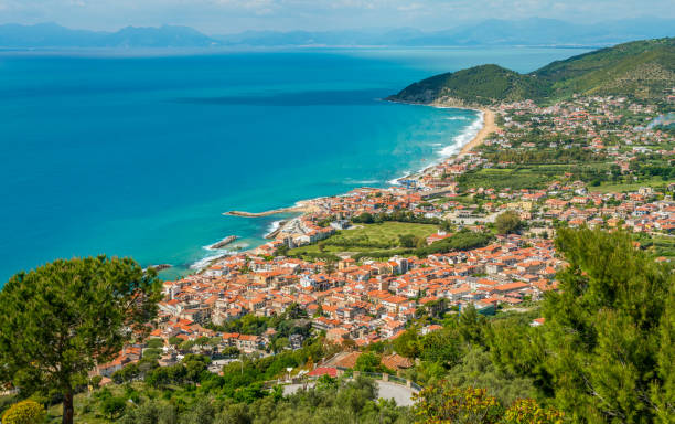 istock Panoramic view of the Cilento coastline from Castellabate. Campania, Italy. 1148682499