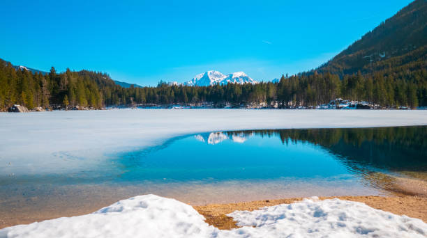 istock Lake Hintersee, Berchtesgaden, Germany in winter 1148684146