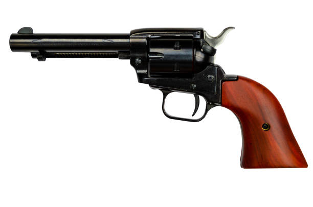 istock Cowboy action revolver 1148684213