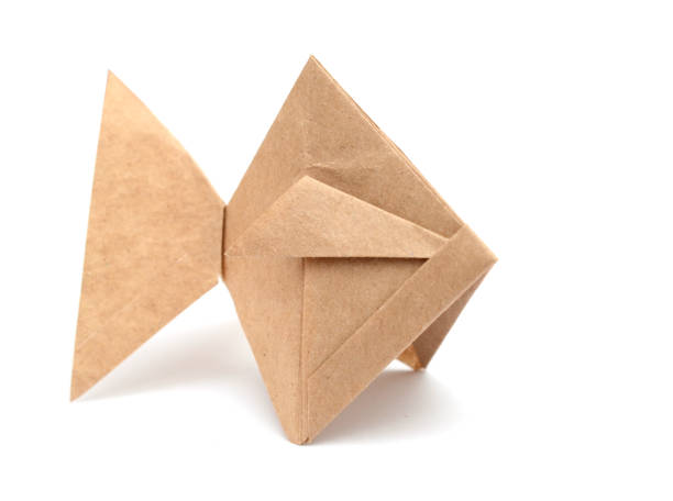 istock Origami fish on the white background 1148688644