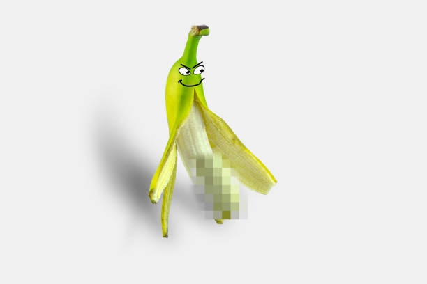 istock Exhibitionism, banana with open crust, art 1148688703