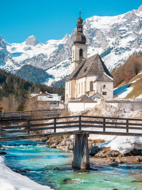 istock Famous chapel in Ramsau, Berchtesgaden, Germany in winter 1148688749