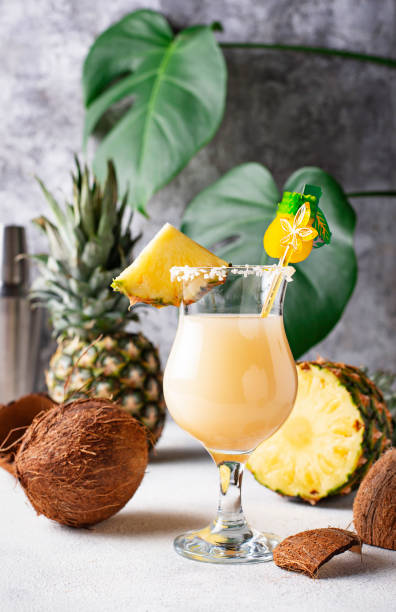 istock Pina colada. Traditional Caribbean cocktail 1148690437