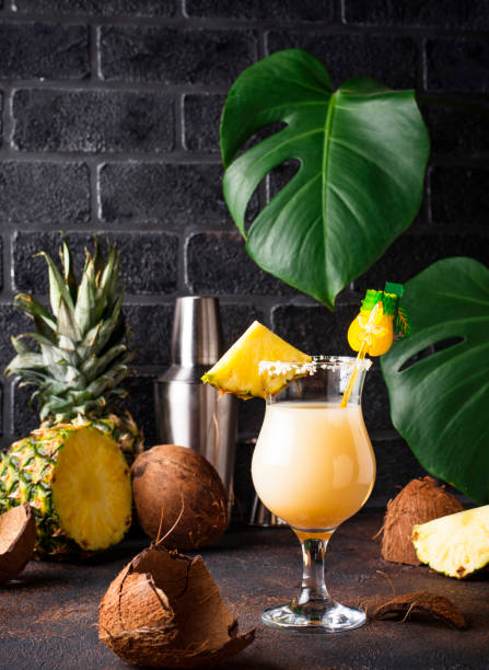 istock Pina colada. Traditional Caribbean cocktail 1148690439
