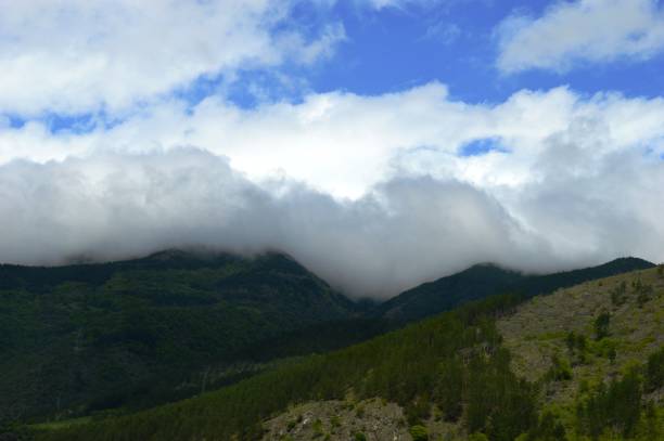 istock a landscape of rainy clouds 1148690525