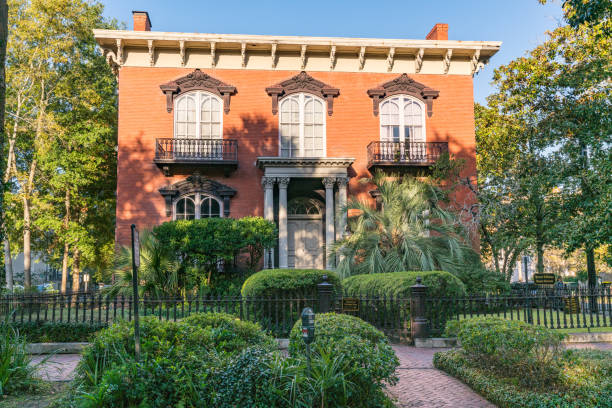 Savannah, GA - November 4, 2018: Historic Mercer-Williams House and Museum in Savannah, Georgia
