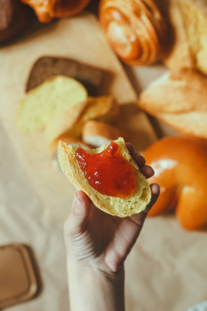 istock Food concept. Different type breads. Top view. Free space for text 1148694215