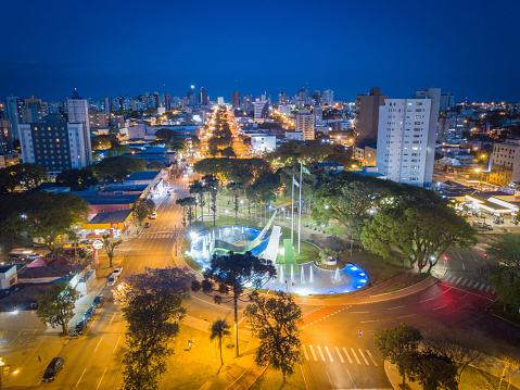 Foto aérea da Cidade de Cascavel Paraná Brasil. Foto aérea de la ciudad de Cascavel Paraná Brasil photo