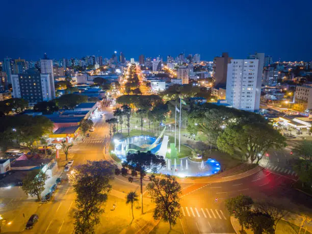aerial photo of the city of Cascavel Paraná Brazil. Aerial photo of the city of Cascavel Paraná Brazil. Migrant Square.