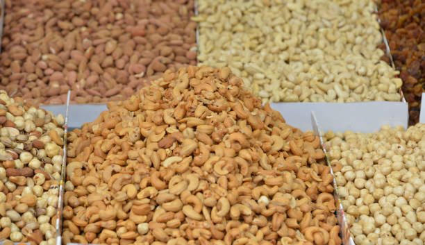 Various nuts on the Istanbul bazaar