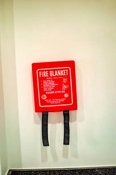 Photo of Fire blanket used for protection