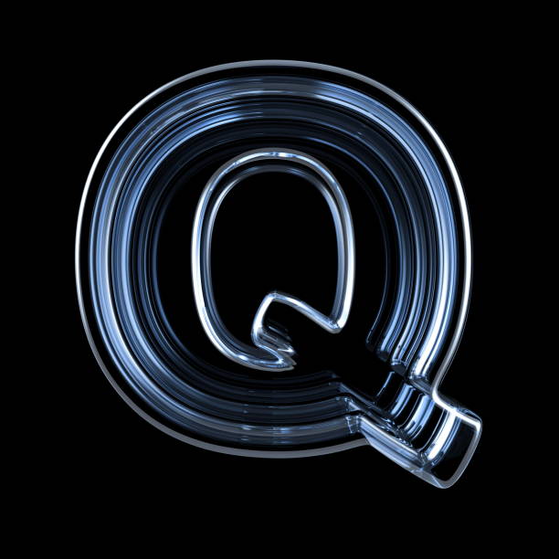 istock Transparent x-ray letter Q. 3D 1148705702