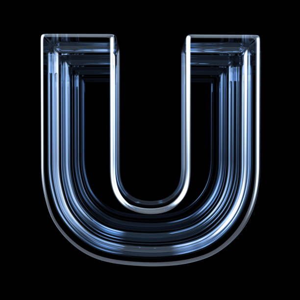istock Transparent x-ray letter U. 3D 1148705722