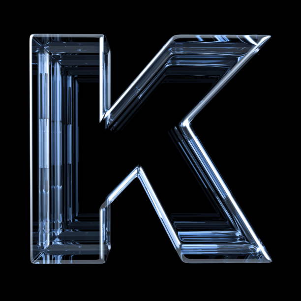 istock Transparent x-ray letter K. 3D 1148705729