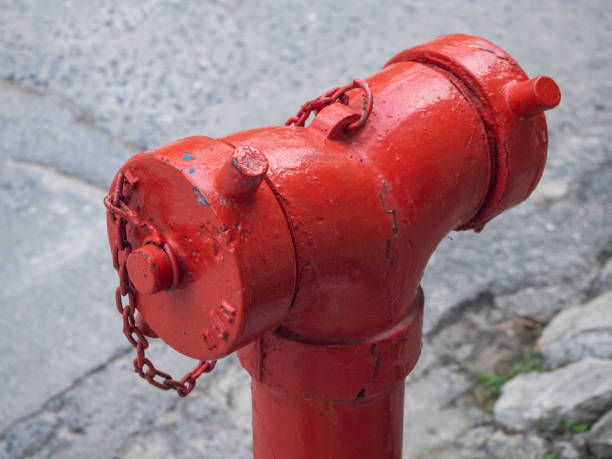 istock Red fire hydrant on the island of Phangan 1148707799