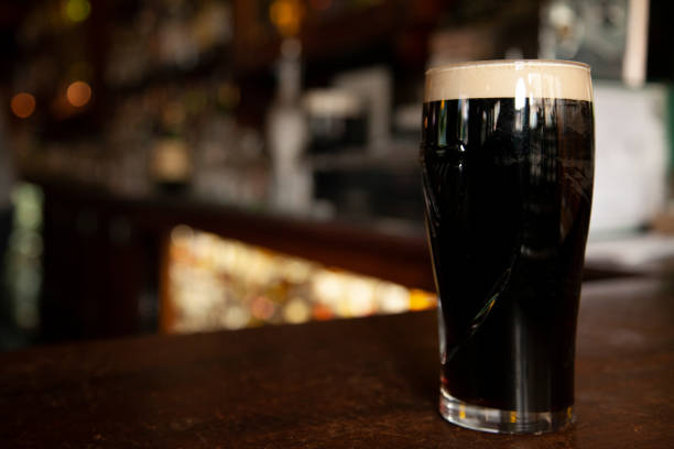 istock Dark Lager Beer Sitting on the Bar 1148711557