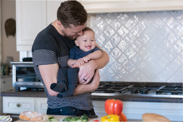 istock Loving father bonding with his son 1148713646