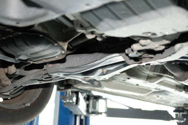 istock car on lift in automobile repair service 1148714470