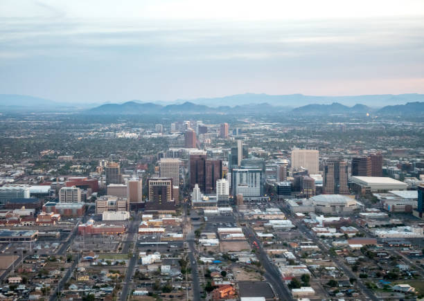 istock Aerial View of Downtown Phoenix at Dusk 1148715845