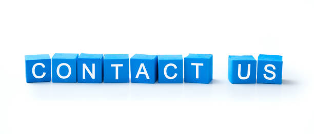 istock Contact us word in blue color cubes 1148716690