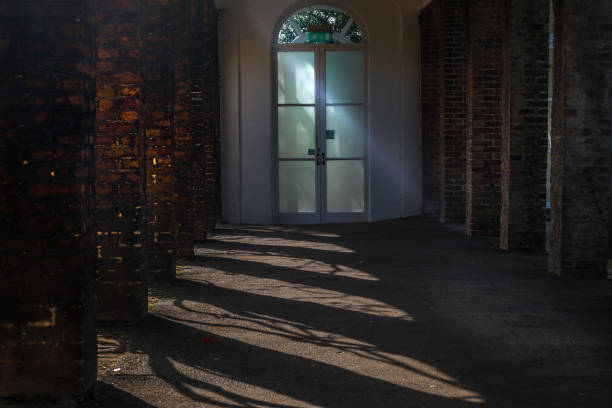A close up of a door indoors