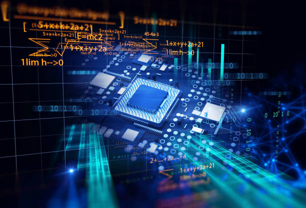 istock 3d rendering  of futuristic blue circuit board 1148722301