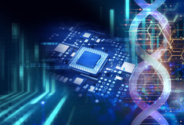 istock 3d rendering  of futuristic blue circuit board 1148722329