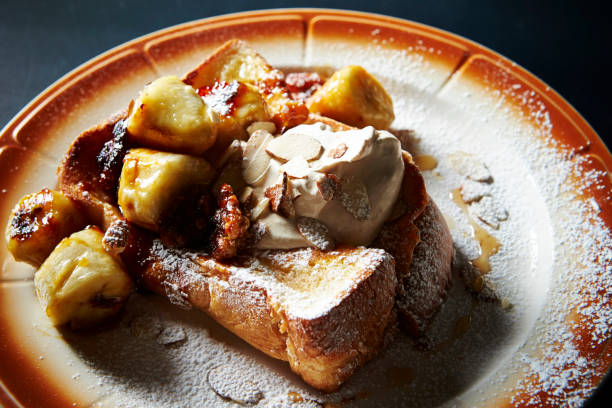 istock Banana caramel cream toast 1148726754