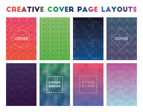 Cover Many Layout Creative Cover Page Layouts Stock Illustration - Download Image Now ...