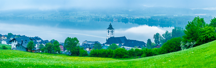 Town of St Wolfgang in the Salzkammergut area of Austria