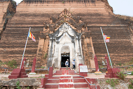 The Mingun Pahtodawgyi is an incomplete monument stupa in Mingun, northwest of Mandalay, Myanmar.