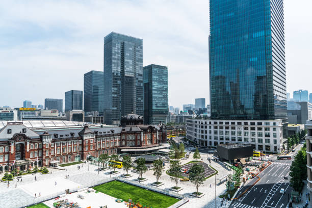 istock Tokyo Station and the buildings overlooking 1148736370