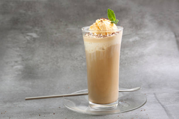 istock coffee affogato in a glass on a white background 1148739572