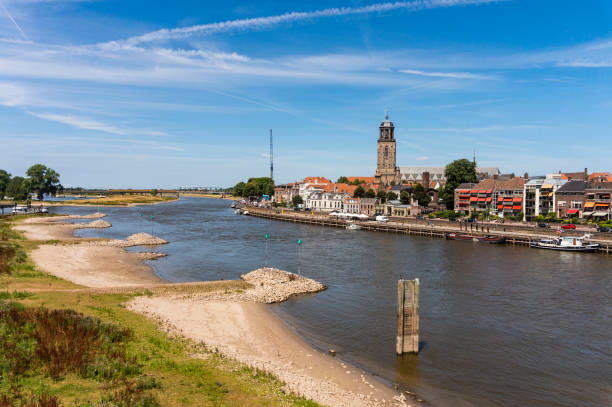 Skyline Deventer, on a sunny day Netherlands Skyline Deventer, with blue sky Netherlands deventer photos stock pictures, royalty-free photos & images