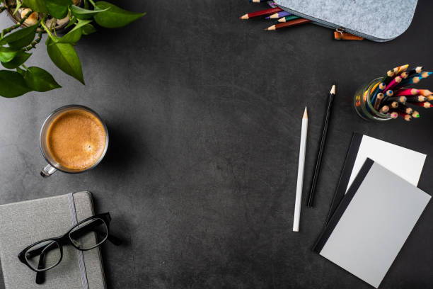 istock black modern office background for mock up 1148749673