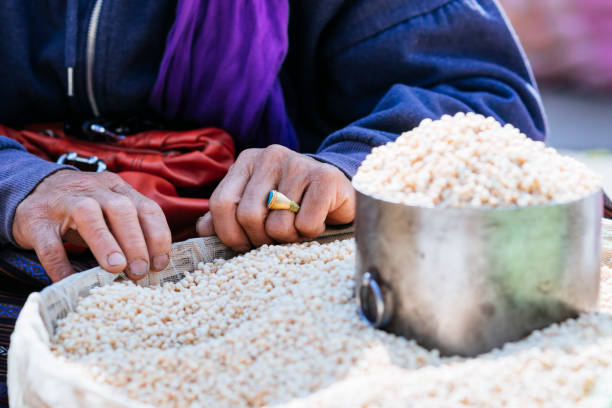 Weekend market in Paro is very popular
