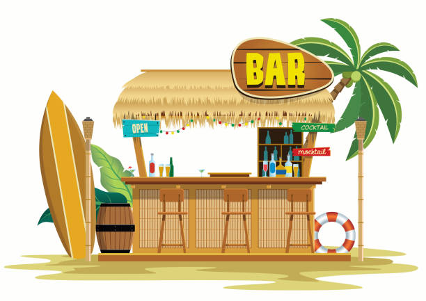 beach bar vector of beach bar stock illustrations
