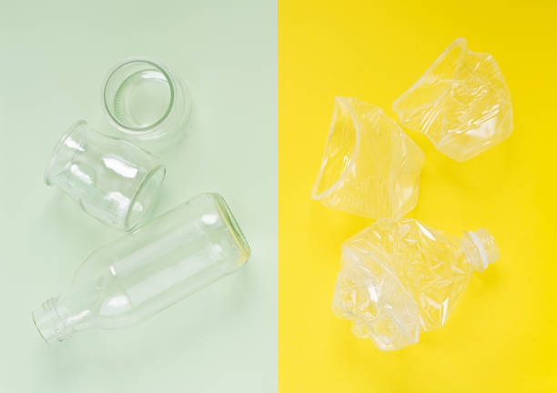 istock Sorting household waste for recycling. Recycling garbage concept. Top view 1148764629