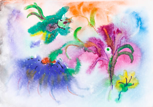 istock abstract colorful flowers on meadow by watercolors 1148766663