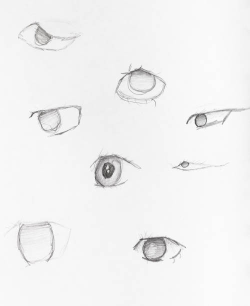 istock sketches of human eyes hand drawn by black pencil 1148768220