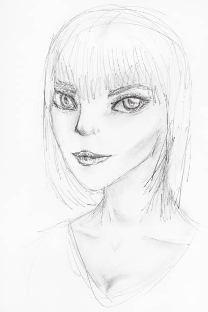 istock sketch of anthropomorphic girl with large eyes 1148770240