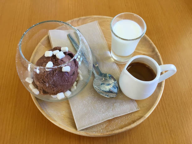 istock Affagato a classic menu Espresso Coffee pour on Chocolate ice cream 1148774250